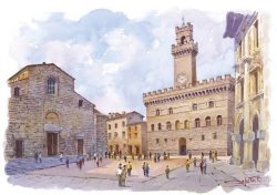 01 Montepulciano - Piazza grande, il Duomo, il Palazzo Comunale