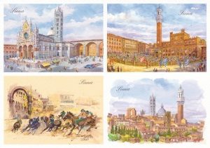 01 Quattro Immagini - Siena, Immagini caratteristiche della città