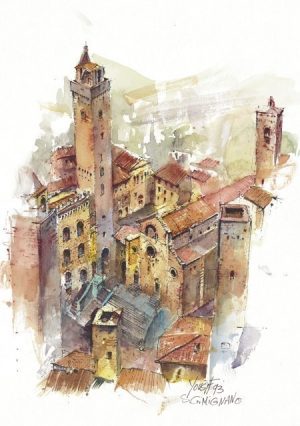 01 S. Gimignano - La Cattedrale protetta dalle torri