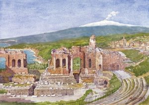 01 Taormina - Teatro Greco-Romano e l'Etna