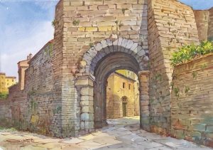 10 Volterra - L'etrusca Porta dell'Arco