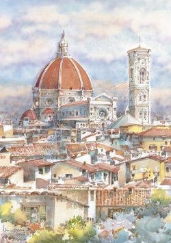 105 Firenze - Campanile di Giotto e Cupolone