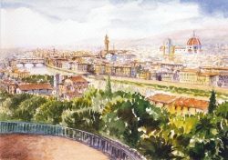 109 Firenze - Panorama dal Piazzale Michelangelo