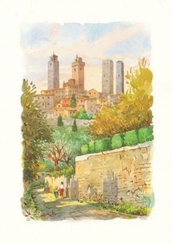 10q S. Gimignano - Scorcio poetico della città