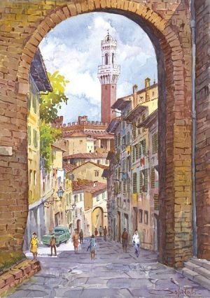 11 Siena - Arco di San Giuseppe e Via della Sapienza