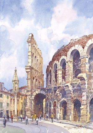 11 Verona - Piazza Brà, l'Arena