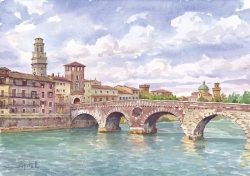12 Verona - Il ponte Pietra
