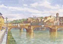 013 Firenze - Panorama dal Ponte S. Trinita