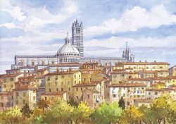 13 Siena - Scorcio panoramico, Il Duomo