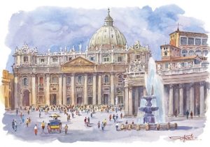 16 Roma - Piazza San Pietro e Basilica