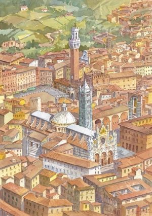16 Siena - La Cattedrale e la Torre del Mangia