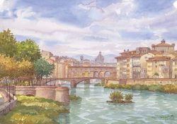 018 Firenze - Panorama dal Ponte S. Niccolò