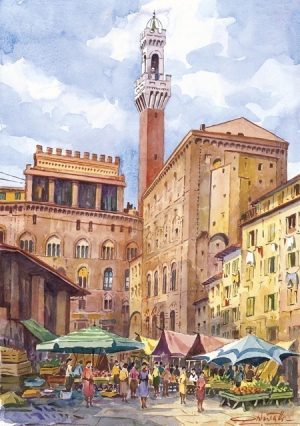 19 Siena - Piazza del mercato