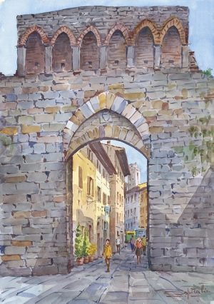 21 S. Gimignano - Porta San Matteo e Via omonima