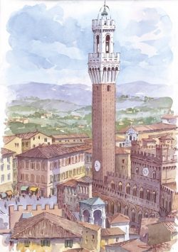 22 Siena - La maestosa Torre del Mangia