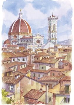 025 Firenze - Panorama e Santa Maria del Fiore
