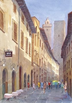 27 S. Gimignano - Via San Giovanni e le maestose torri