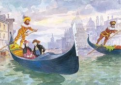 28 Venezia - Le Maschere in gondola