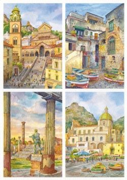 04 Quattro Immagini - Amalfi, Isola di Procida, Pompei, Positano