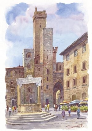 04 S. Gimignano - Piazza della Cisterna