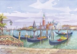 47 Venezia - In gondola a San Giorgio