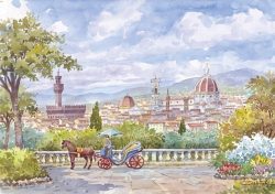 048 Firenze - Panorama dal Viale dei Colli