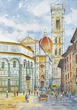 051 Firenze - La Cattedrale e il Battistero