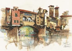 068 Firenze - Il Ponte Vecchio e i suoi negozi