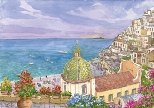 07 Positano - Panorama caratteristico e isola "Li Galli"