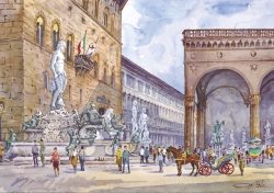 089 Firenze - Angolo affascinante di Piazza Signoria