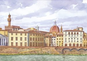 009 Firenze - Panorama dal Lungarno Serristori
