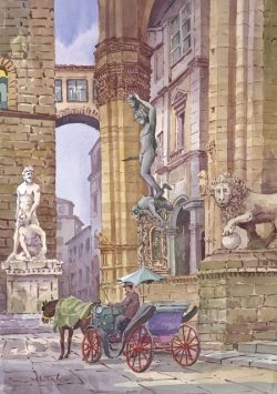 090 Firenze - Il Perseo di B. Cellini nella Loggia dei Lanzi
