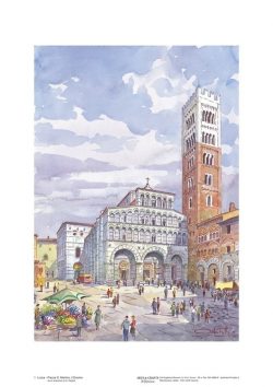 Poster 01 Lucca: Piazza San Martino, il Duomo