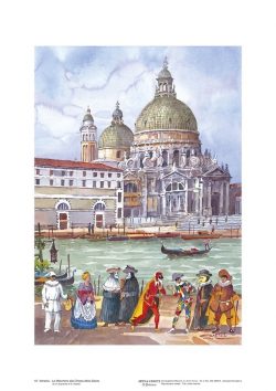 Poster 16 Venezia: Le Maschere alla Chiesa della Salute