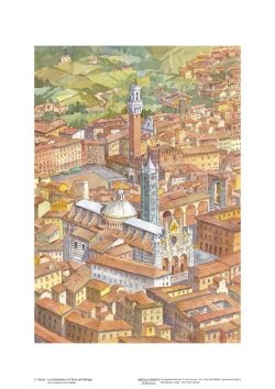 Poster 02 Siena: La Cattedrale e la Torre del Mangia