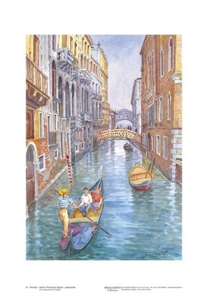 Poster 21 Venezia: Verso il ponte dei Sospiri...sospirando