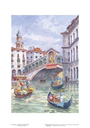 Poster 22 Venezia: In gondola al Ponte di Rialto