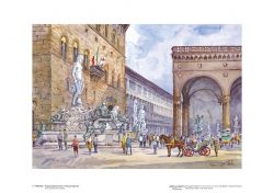 Poster 04 Firenze: Angolo affascinante in Piazza Signoria