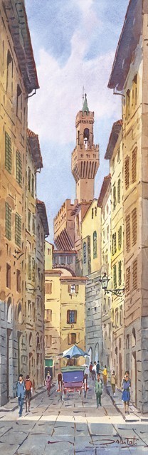 SL 23 Firenze - La Torre di Arnolfo da via dei Neri